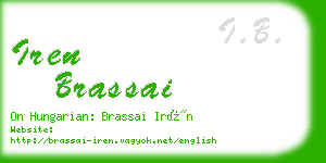 iren brassai business card